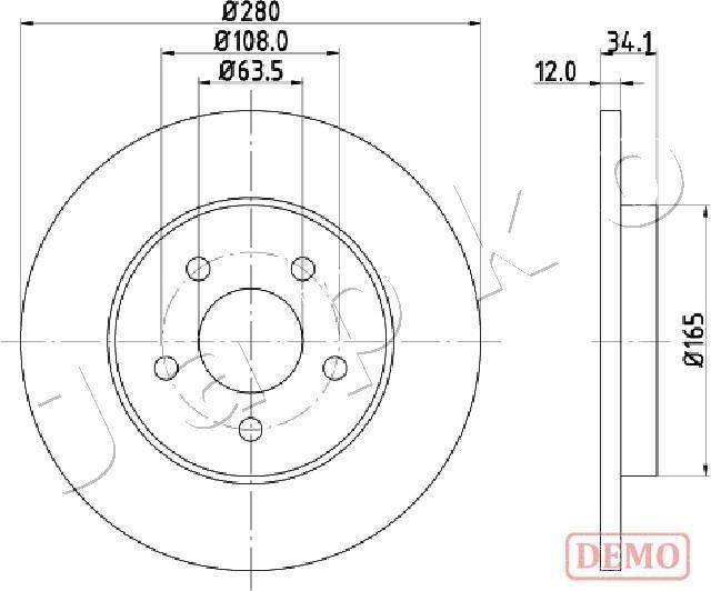 Japko 610309C - Disque de frein cwaw.fr