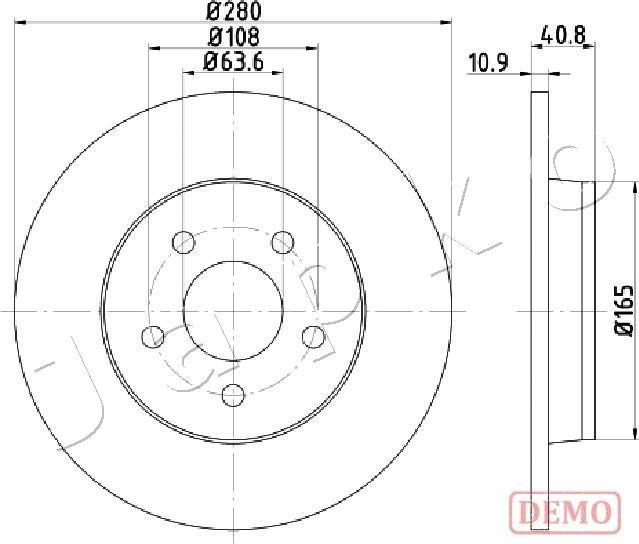 Japko 610301C - Disque de frein cwaw.fr