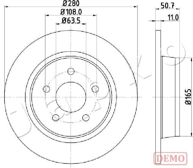 Japko 610302C - Disque de frein cwaw.fr