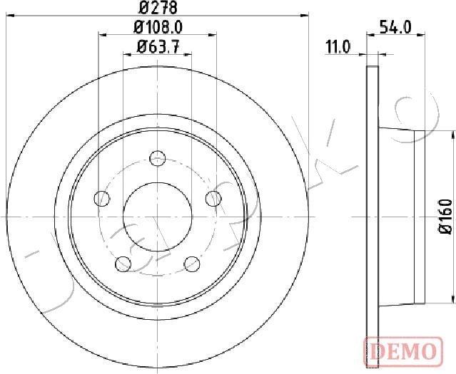 Japko 610311C - Disque de frein cwaw.fr