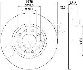 Japko 610204 - Disque de frein cwaw.fr