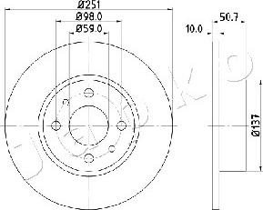 Japko 610206 - Disque de frein cwaw.fr