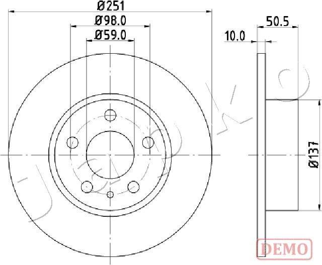 Japko 610202C - Disque de frein cwaw.fr