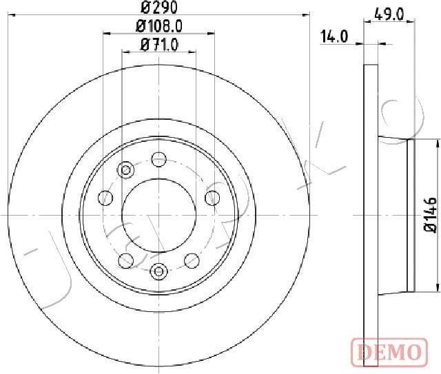 Japko 610612C - Disque de frein cwaw.fr