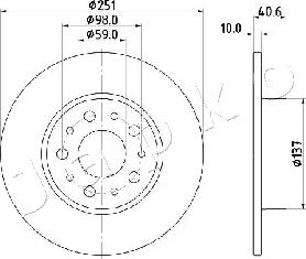 Japko 610211 - Disque de frein cwaw.fr