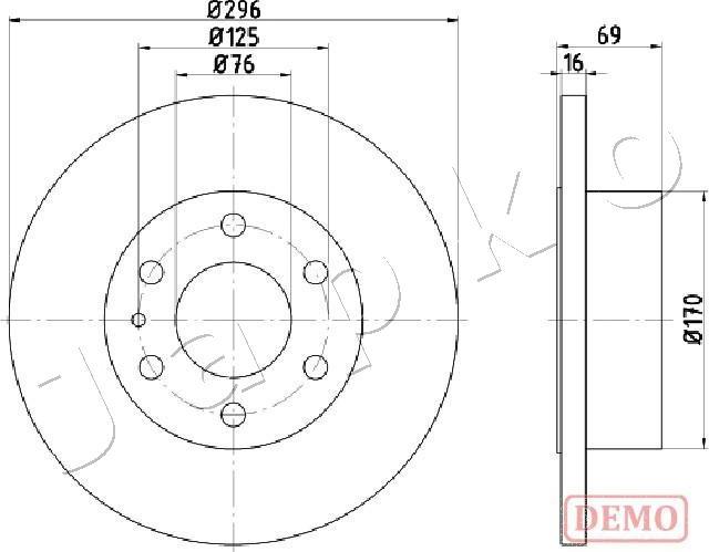 Japko 610225C - Disque de frein cwaw.fr