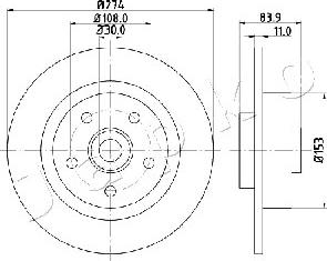 Japko 610704 - Disque de frein cwaw.fr