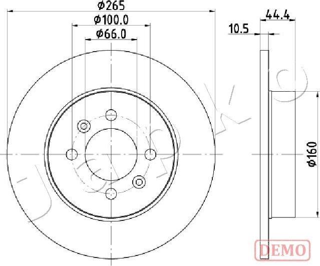 Japko 610708C - Disque de frein cwaw.fr