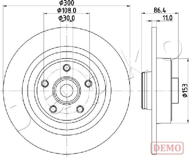 Japko 610702C - Disque de frein cwaw.fr