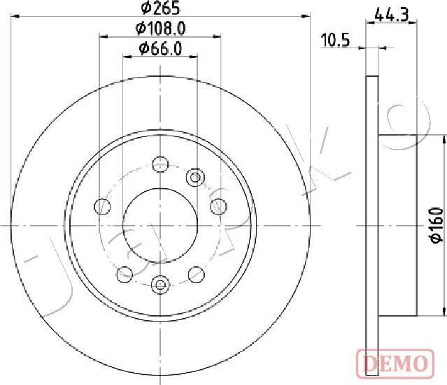 Japko 610707C - Disque de frein cwaw.fr