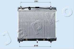 Japko RDA153011 - Radiateur, refroidissement du moteur cwaw.fr