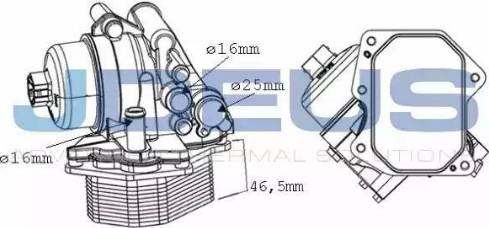 Jdeus 412M37 - Radiateur d'huile cwaw.fr