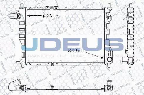 Jdeus 056M11 - Radiateur, refroidissement du moteur cwaw.fr