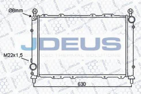 Jdeus 000V07 - Radiateur, refroidissement du moteur cwaw.fr