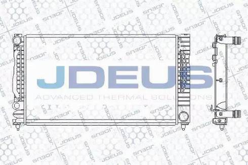 Jdeus 001M06 - Radiateur, refroidissement du moteur cwaw.fr