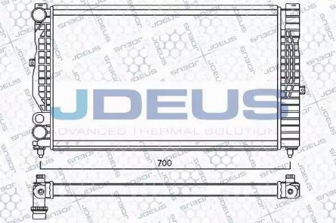 Jdeus 001M20 - Radiateur, refroidissement du moteur cwaw.fr