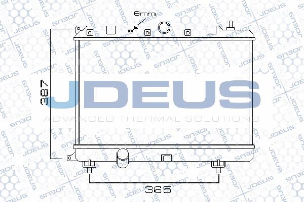 Jdeus 002M02 - Radiateur, refroidissement du moteur cwaw.fr