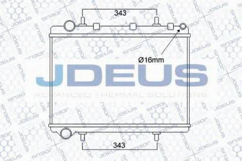 Jdeus 007M57 - Radiateur, refroidissement du moteur cwaw.fr