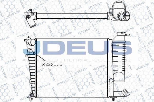 Jdeus 007M22 - Radiateur, refroidissement du moteur cwaw.fr