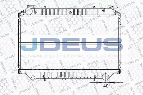 Jdeus 019B22 - Radiateur, refroidissement du moteur cwaw.fr