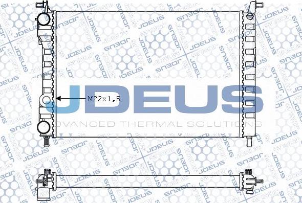 Jdeus 011M58 - Radiateur, refroidissement du moteur cwaw.fr