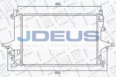 Jdeus 031M10 - Radiateur, refroidissement du moteur cwaw.fr