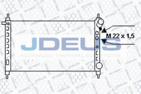 Jdeus 020M44 - Radiateur, refroidissement du moteur cwaw.fr