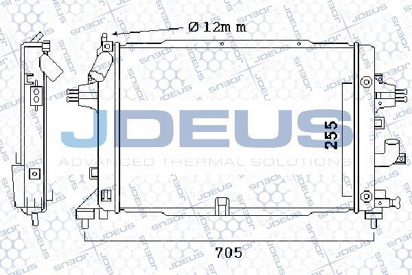 Jdeus 020M41 - Radiateur, refroidissement du moteur cwaw.fr