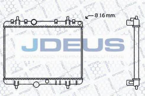 Jdeus 021M48 - Radiateur, refroidissement du moteur cwaw.fr