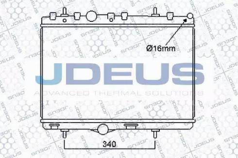 Jdeus 021M37 - Radiateur, refroidissement du moteur cwaw.fr