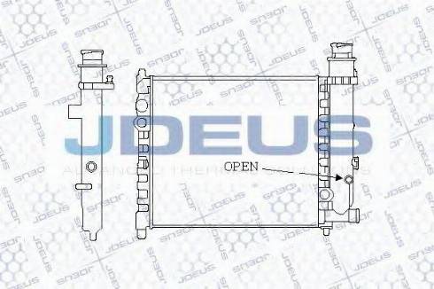 Jdeus 021V01 - Radiateur, refroidissement du moteur cwaw.fr