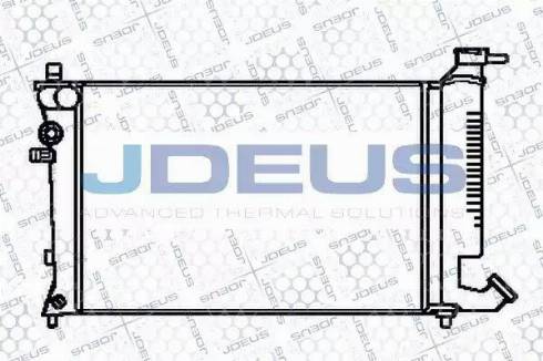 Jdeus 021V16 - Radiateur, refroidissement du moteur cwaw.fr