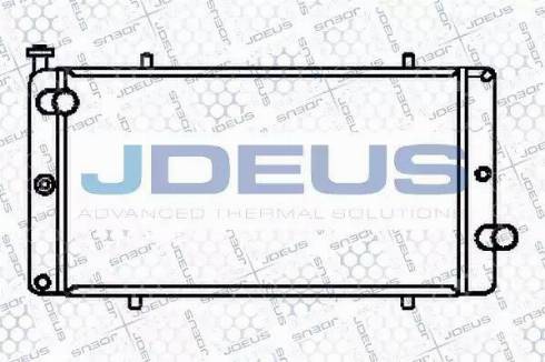 Jdeus 021V13 - Radiateur, refroidissement du moteur cwaw.fr