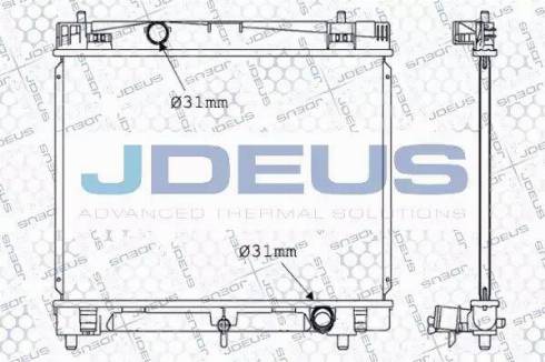 Jdeus 028M03 - Radiateur, refroidissement du moteur cwaw.fr