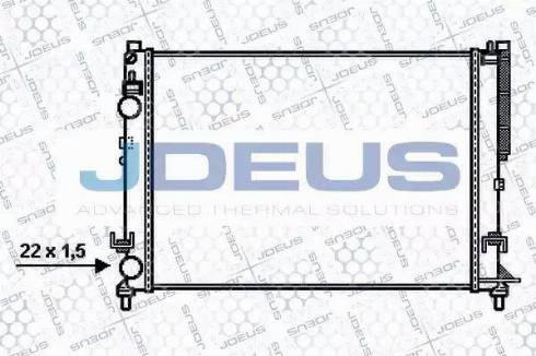 Jdeus 023M74 - Radiateur, refroidissement du moteur cwaw.fr