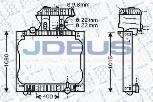 Jdeus 115M10 - Radiateur, refroidissement du moteur cwaw.fr