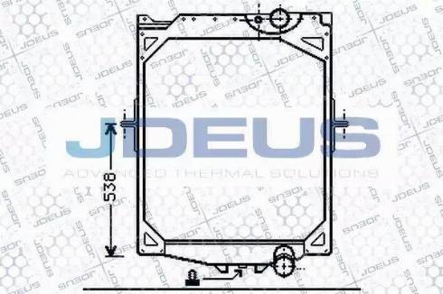 Jdeus 131M03A - Radiateur, refroidissement du moteur cwaw.fr