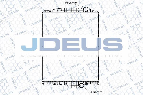 Jdeus 131M03B - Radiateur, refroidissement du moteur cwaw.fr