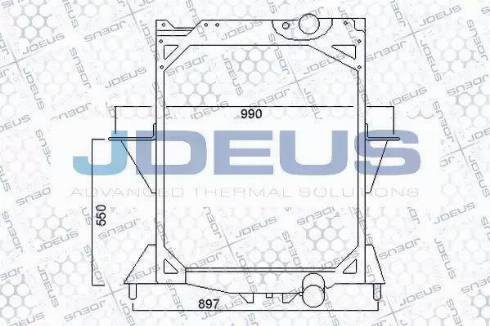 Jdeus 131M12 - Radiateur, refroidissement du moteur cwaw.fr