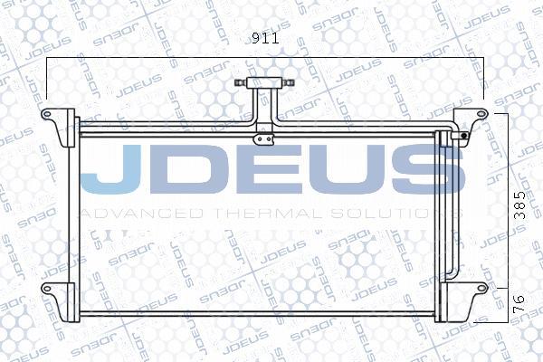 Jdeus 741M04 - Condensateur, climatisation cwaw.fr