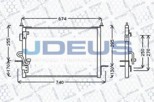 Jdeus 702M20 - Condensateur, climatisation cwaw.fr