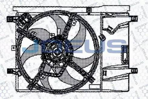 Jdeus EV11M680 - Ventilateur, condenseur de climatisation cwaw.fr