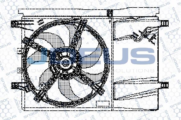 Jdeus EV11M670 - Ventilateur, refroidissement du moteur cwaw.fr