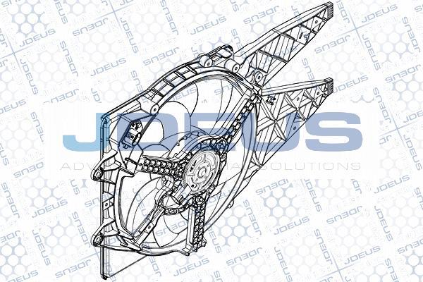 Jdeus EV897400 - Ventilateur, refroidissement du moteur cwaw.fr