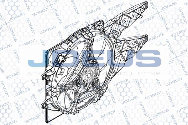 Jdeus EV884900 - Ventilateur, refroidissement du moteur cwaw.fr