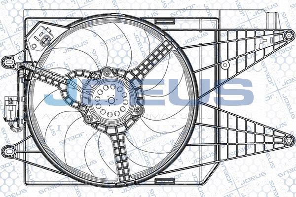 Jdeus EV887410 - Ventilateur, refroidissement du moteur cwaw.fr