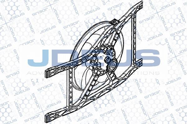 Jdeus EV879610 - Ventilateur, refroidissement du moteur cwaw.fr