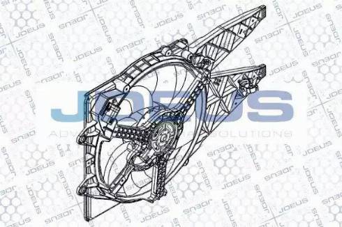 Jdeus EV876700 - Ventilateur, refroidissement du moteur cwaw.fr