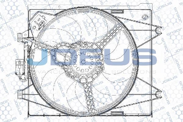 Jdeus EV878310 - Ventilateur, refroidissement du moteur cwaw.fr