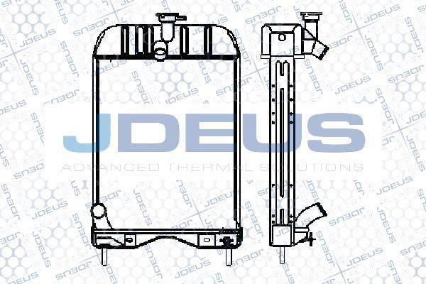 Jdeus M-0980040 - Radiateur, refroidissement du moteur cwaw.fr